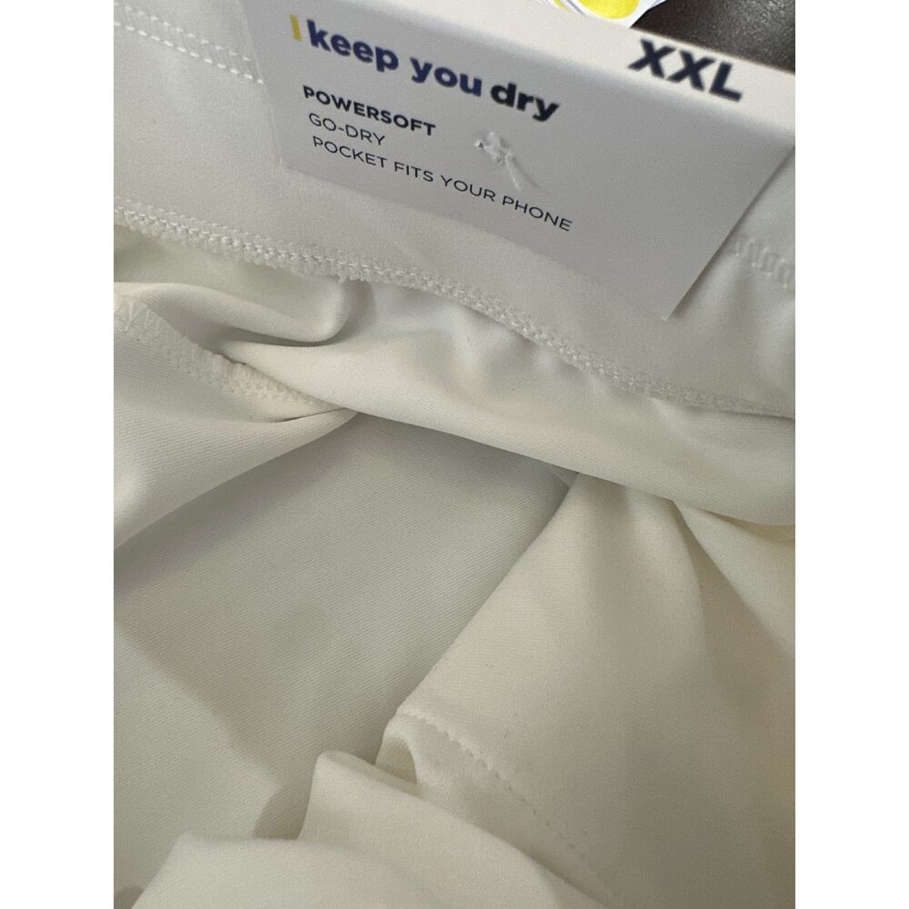 NWT Old Navy High Waisted PowerSoft Shorts White 3" inseam Women's Size XXL - Picture 8 of 11